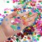 3000 Pieces Happy Birthday Confetti Birthday Cake Confetti Metallic Foil Balloon Table Scatter Decorations for Party, Baby Shower, DIY Arts and Crafting